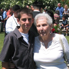 AJ Michael and his grandmother Marie