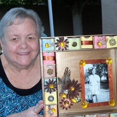 Say CHEESE- Marilyn loved her treasure box from Todd, Donna, Cassy and Halle