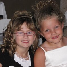 Halle and Emily at Kevin and Tasha's wedding- 2010