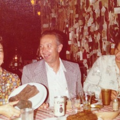 Mom and Dad at Mining Camp restaurant about 40 years ago, with Mom's cousin.