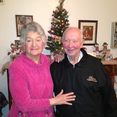 Mom and Dad on Christmas Eve, 2013.