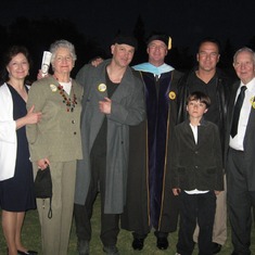 Our family at Dan's graduation in 2011, where he received his Ed.D. from CLU in Thousand Oaks, CA.