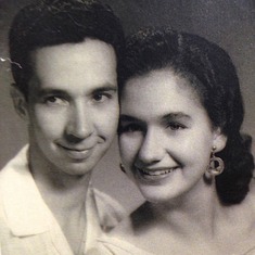 Mom and Dad just before they married in 1955.