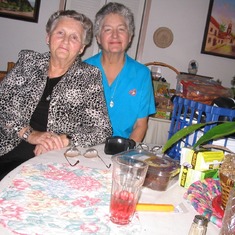 Loving sisters, devoted friends, talented, hard working and caring women.  Aunt Ginny and Mom, in Thousand Oaks, CA in 2004.