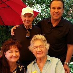 Dad, George, Mom and me on Mother's Day 2014.