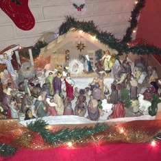 Mom loved nativities, especially this one which has been in our family for decades.