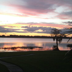 Backyard Sunset on Lake Juliana