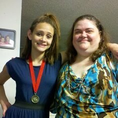 This was when she was in 8th grade, after a cheer banquet.