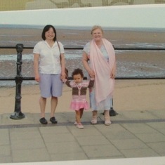 Visiting Cleethorpes promo ade with little Ariella