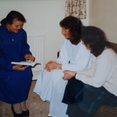 Mrs Smith, Jill and Diane at Parakaleo 1993