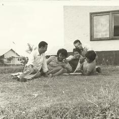 Mario ,lucia ,Axumite and sister Engda 1973