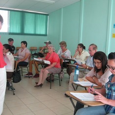 Marjie teaching English in Costa Rica 2012