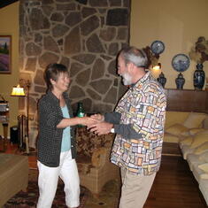 Rod and Marjie dancing July 4, 2008
