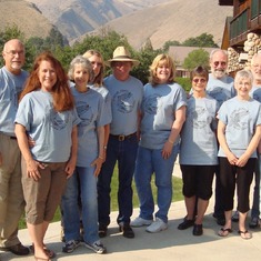 Reunion of Sandoz cousins and spouses in Idaho .