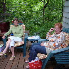 Mother -in- laws,  Marjie Sandoz and Eileen Mohan -summer 2009 in Portland.