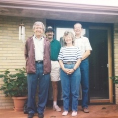 Marj with Brothers in Wisconsin - mid-1990's