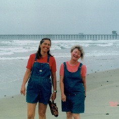 Marj with Barb Kempf in San Diego - 2002