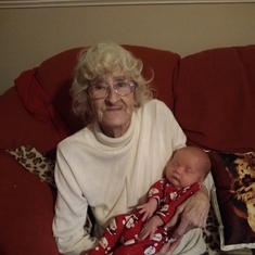 Nan with her great grandson Sonny xx
