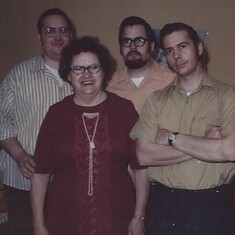 Mark, David, Rodney, and MawMaw