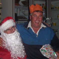 Mark and Santa at PRD Christmas Party