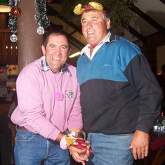 Mark and Mark Goldspink at PRD christmas party at McPhersons Plains Retreat
