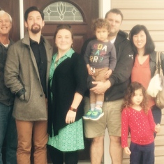 Mark with his children and grandchildren in CA.