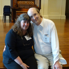 Mark and Carolyn at the Peabody Institute, 2015