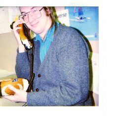 Mark on the duck phone at Ball Aerospace in Colorado (for the Zeno project).