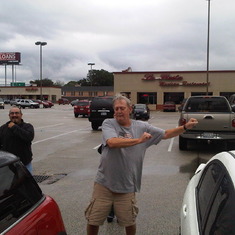"Doc Holiday" Mark dancing in parking lot at CB get together 11/26/2011