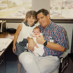 Visiting dad at his office (Corpus Christi, TX 1993)