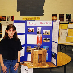 Rocket Reaction - Jennie's science fair project
