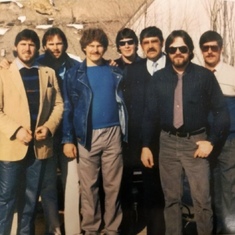 Dad back in the day (back right)