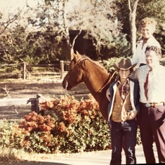 Folsom with Ginger, his horse in 70s
