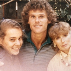 With Kathy Anderson and his Mom