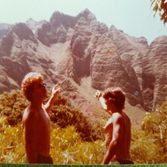 The boys camped in the Kalakaua  valley
