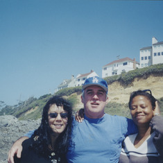 Mark with Rocio and a friend at Ester Lee in Summer time.