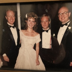 At Melissa’s wedding 1991