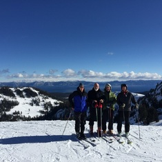 A “blue bird day” at the top of the Sierras