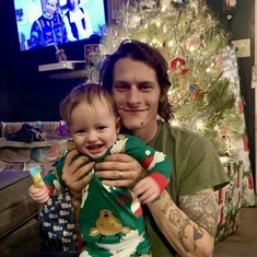 Colt Michael & his daddy Merry Christmas 
