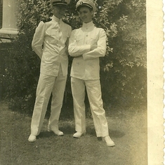 Dad and Mac in the Navy [circa 1946]