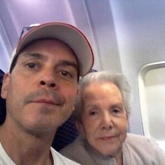 Rick & Mom on route to Guatemala