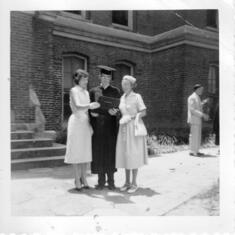 Martha Jane, R.F. and Pearl Hyatt (college graduation)