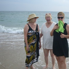 Carol, Grace and Martha fun at the beach in Corolla, NC