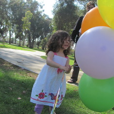 ribbons and balloons for Grandma, Mother's Day 2012
