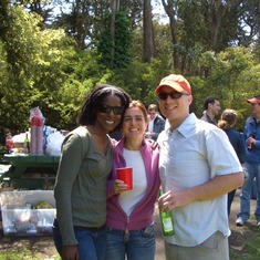 With Aylin and Josh at the 2 year Haas reunion at GG Park