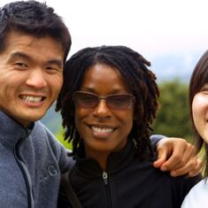 Victor, Rashell, and Helen at The Sea Ranch, August 29, 2005