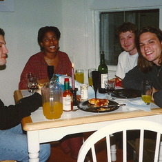 Hanging out with Lonn Agin and folks at 555 Pierce in April, 1996