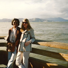 Rashell and Kristen at Pier 39 years ago...