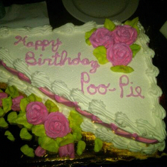 Poo-Pie Birthday Cake