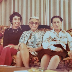 Mom and sister Eva visit in Sunnyvale 1977
